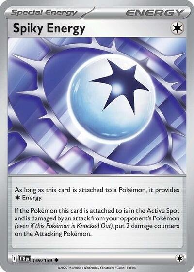 Pokémon card: Spiky Energy 159/159 from Journey Together (Uncommon), front of card