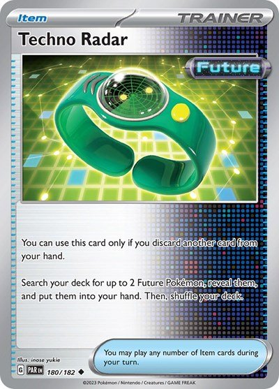 Pokémon card: Techno Radar 180/182 from Paradox Rift (Uncommon), front of card