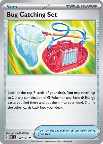 Pokémon card: Bug Catching Set 102/131 from Prismatic Evolutions (Uncommon), front of card