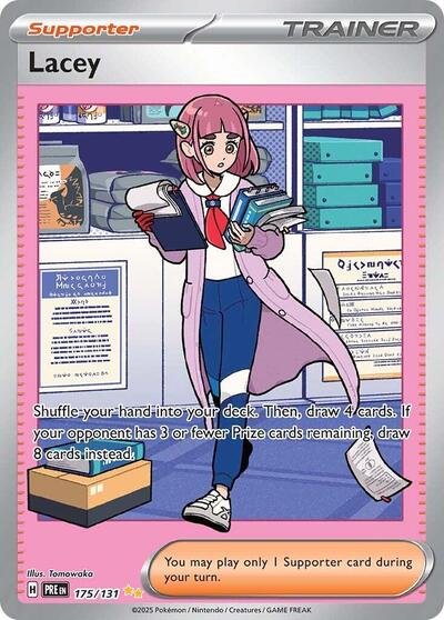Pokémon card: Lacey 175/131 from Prismatic Evolutions (Special Illustration Rare), front of card