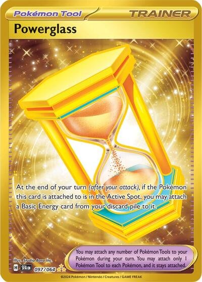Pokémon card: Powerglass 097/064 from Shrouded Fable (Hyper Rare), front of card
