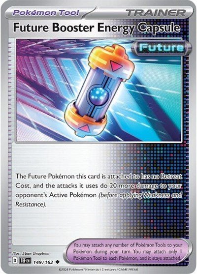 Pokémon card: Future Booster Energy Capsule 149/162 from Temporal Forces (Uncommon), front of card