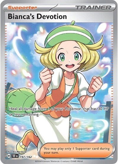 Pokémon card: Bianca's Devotion 197/162 from Temporal Forces (Ultra Rare), front of card