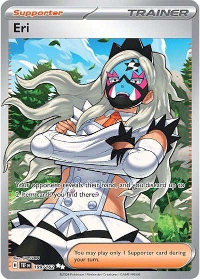 Pokémon card: Eri 199/162 from Temporal Forces (Ultra Rare), front of card