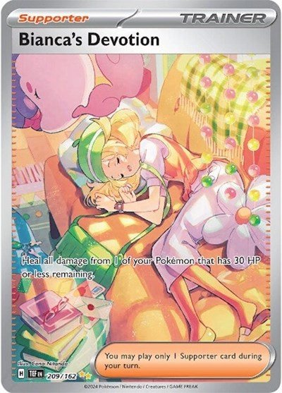 Pokémon card: Bianca's Devotion 209/162 from Temporal Forces (Special Illustration Rare), front of card