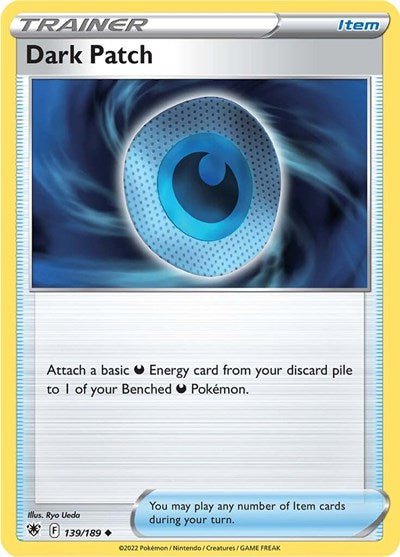 Pokémon card: Dark Patch 139/189 from Astral Radiance (Uncommon), front of card