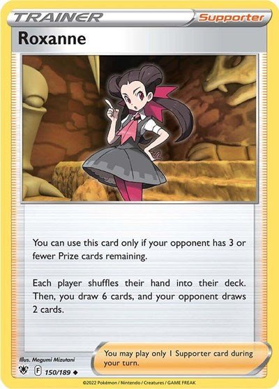 Pokémon card: Roxanne 150/189 from Astral Radiance (Uncommon), front of card