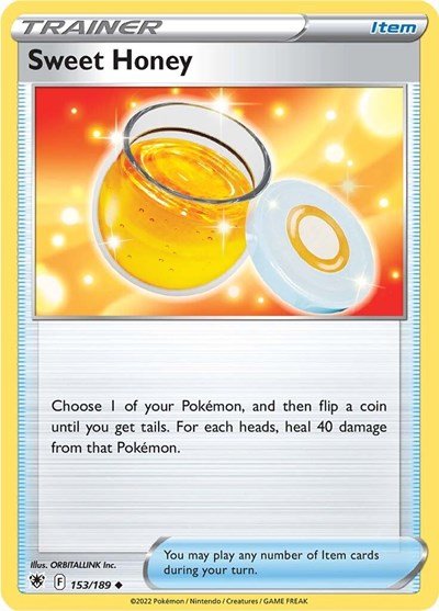 Pokémon card: Sweet Honey 153/189 from Astral Radiance (Uncommon), front of card