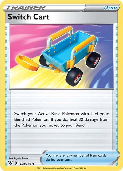 Pokémon card: Switch Cart 154/189 from Astral Radiance (Uncommon), front of card