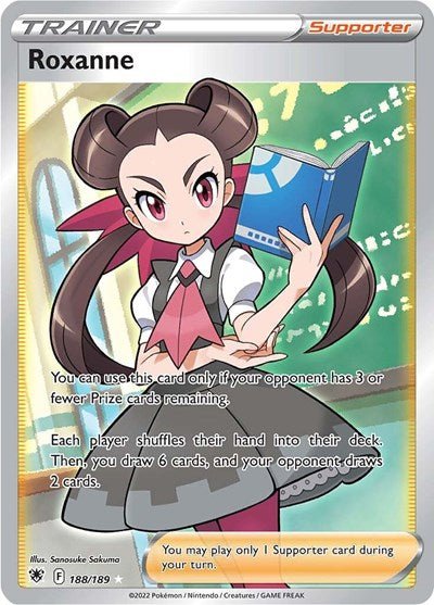Pokémon card: Roxanne (Full Art) 188/189 from Astral Radiance (Ultra Rare), front of card