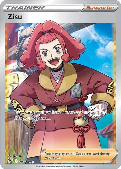 Pokémon card: Zisu (Full Art) 189/189 from Astral Radiance (Ultra Rare), front of card