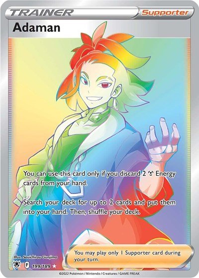 Pokémon card: Adaman 199/189 from Astral Radiance (Secret Rare), front of card
