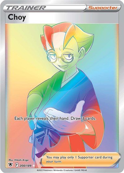 Pokémon card: Choy 200/189 from Astral Radiance (Secret Rare), front of card