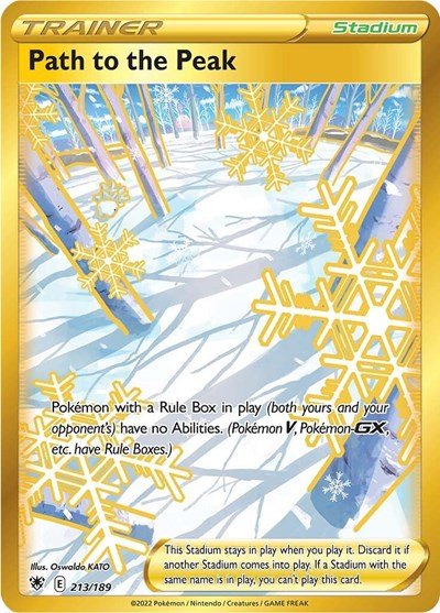 Pokémon card: Path to the Peak 213/189 from Astral Radiance (Secret Rare), front of card