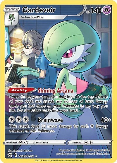 Pokémon card: Gardevoir TG05/TG30 from Astral Radiance Trainer Gallery (Ultra Rare), Psychic type, front of card