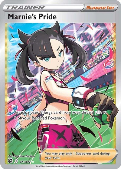 Pokémon card: Marnie's Pride (Full Art) 171/172 from Brilliant Stars (Ultra Rare), front of card