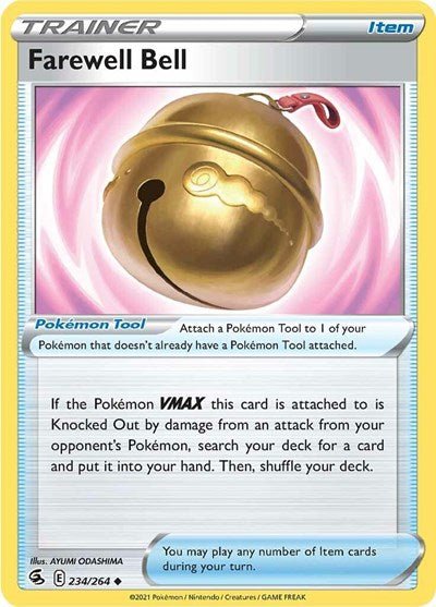 Pokémon card: Farewell Bell 234/264 from Fusion Strike (Uncommon), front of card