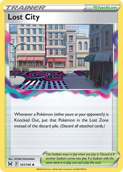 Pokémon card: Lost City 161/196 from Lost Origin (Uncommon), front of card