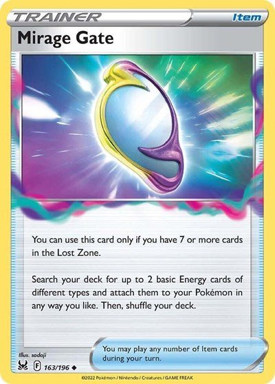 Pokémon card: Mirage Gate 163/196 from Lost Origin (Uncommon), front of card