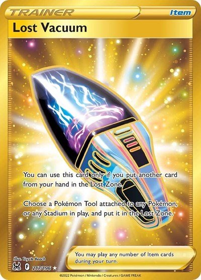 Pokémon card: Lost Vacuum 217/196 from Lost Origin (Secret Rare), front of card