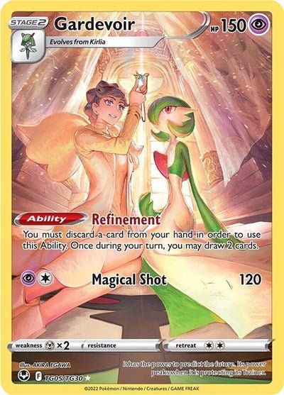 Pokémon card: Gardevoir TG05/TG30 from Silver Tempest Trainer Gallery (Ultra Rare), Psychic type, front of card
