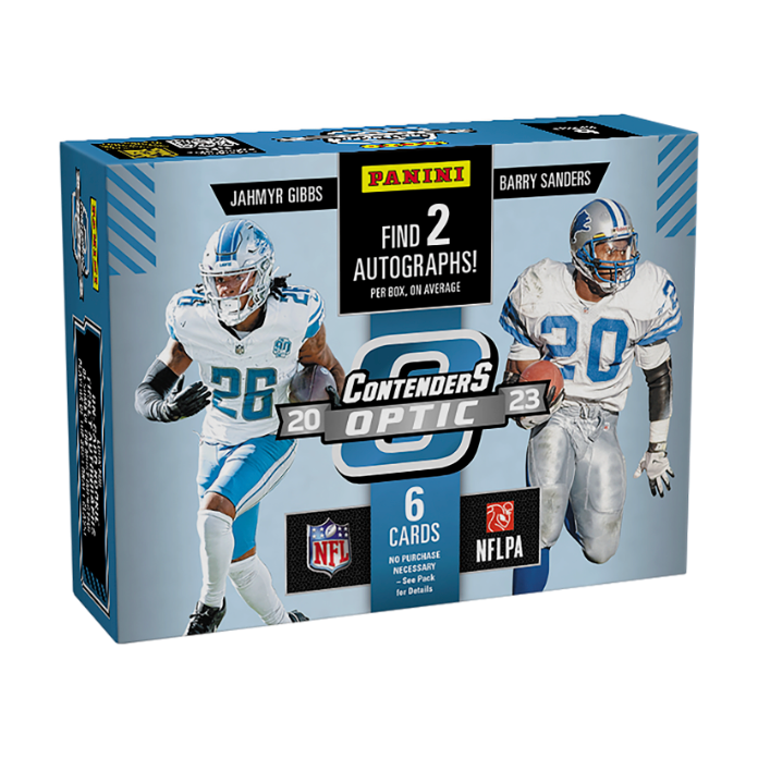 2023 Panini NFL Contenders Optic Football Hobby Box, sealed box, product photo