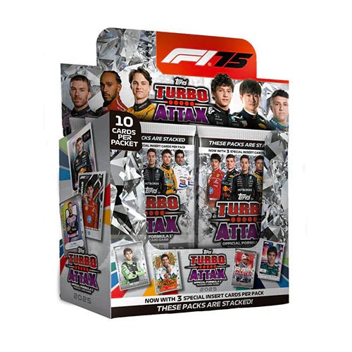 2025 Topps Turbo Attax Formula 1 Booster Box, sealed box, product photo