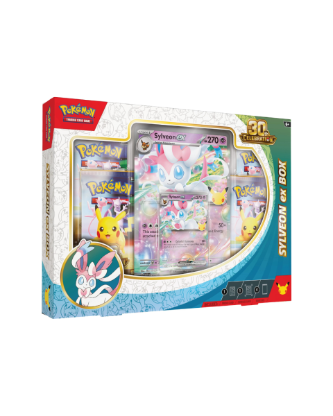 Japanese Pokémon TCG 30th Celebration Sylveon ex Box, sealed product, product photo