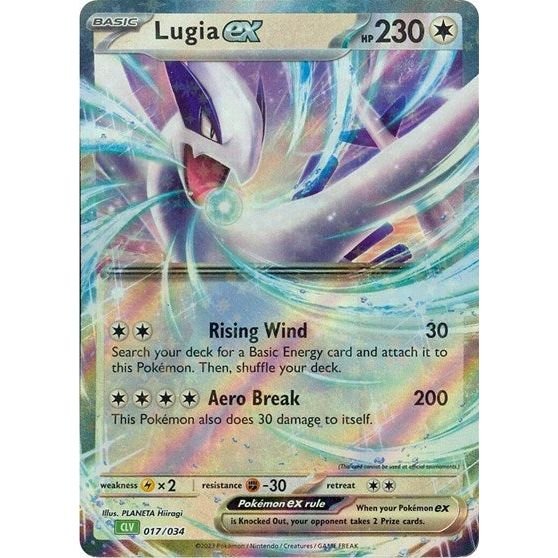 Pokémon card: CLV 017/034 Lugia ex from Pokemon Trading Card Game Classic, Colorless type, front of card