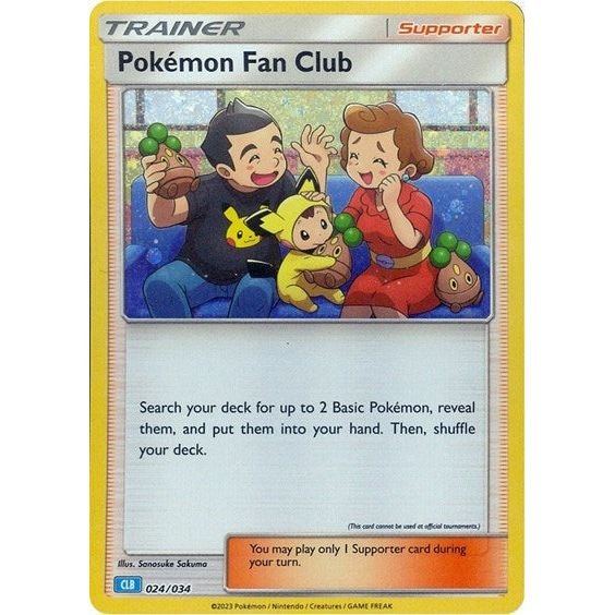 Pokémon card: CLB 024/034 Pokemon Fan Club from Pokemon Trading Card Game Classic, front of card