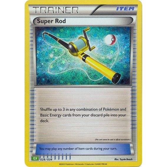 Pokémon card: CLV 028/034 Super Rod from Pokemon Trading Card Game Classic, front of card