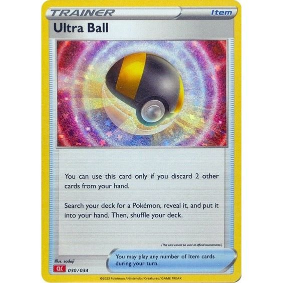 Pokémon card: CLC 030/034 Ultra Ball from Pokemon Trading Card Game Classic, front of card