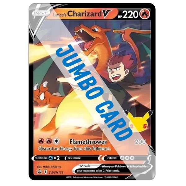 Pokémon card: Lance's Charizard V, front of card