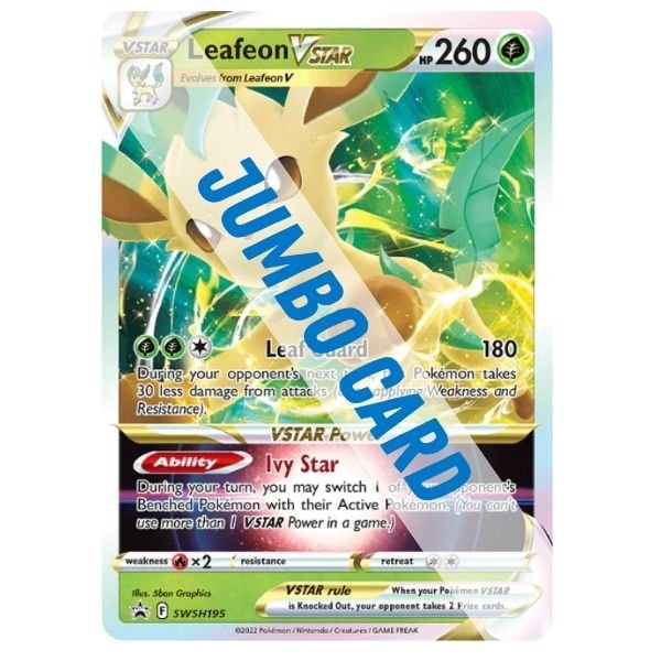 Pokémon card: Leafeon VSTAR, front of card