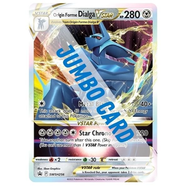 Pokémon card: Origin Forme Dialga VSTAR, front of card