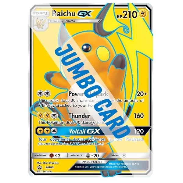 Pokémon card: Raichu GX, front of card