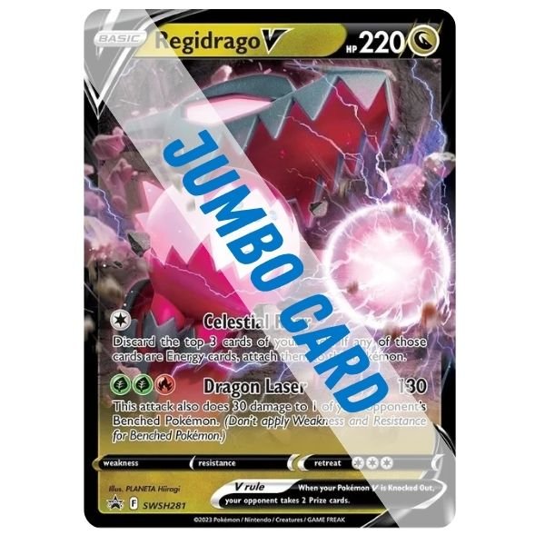 Pokémon card: Regidrago V, front of card