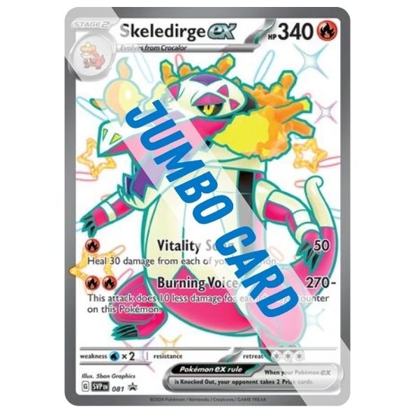 Pokémon card: Skeledirge ex (Shiny), front of card