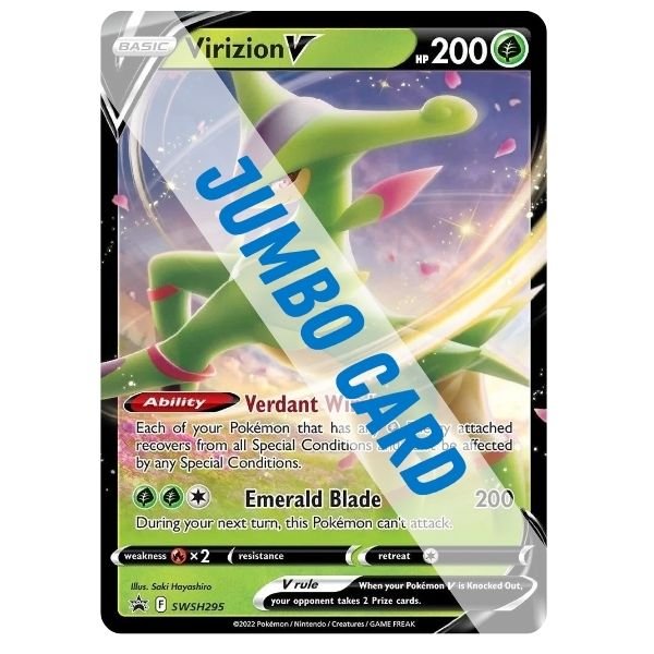 Pokémon card: Virizion V, front of card