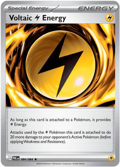 Pokémon card: Voltaic Lightning Energy 084/084 from Pitch Black (Rare), front of card