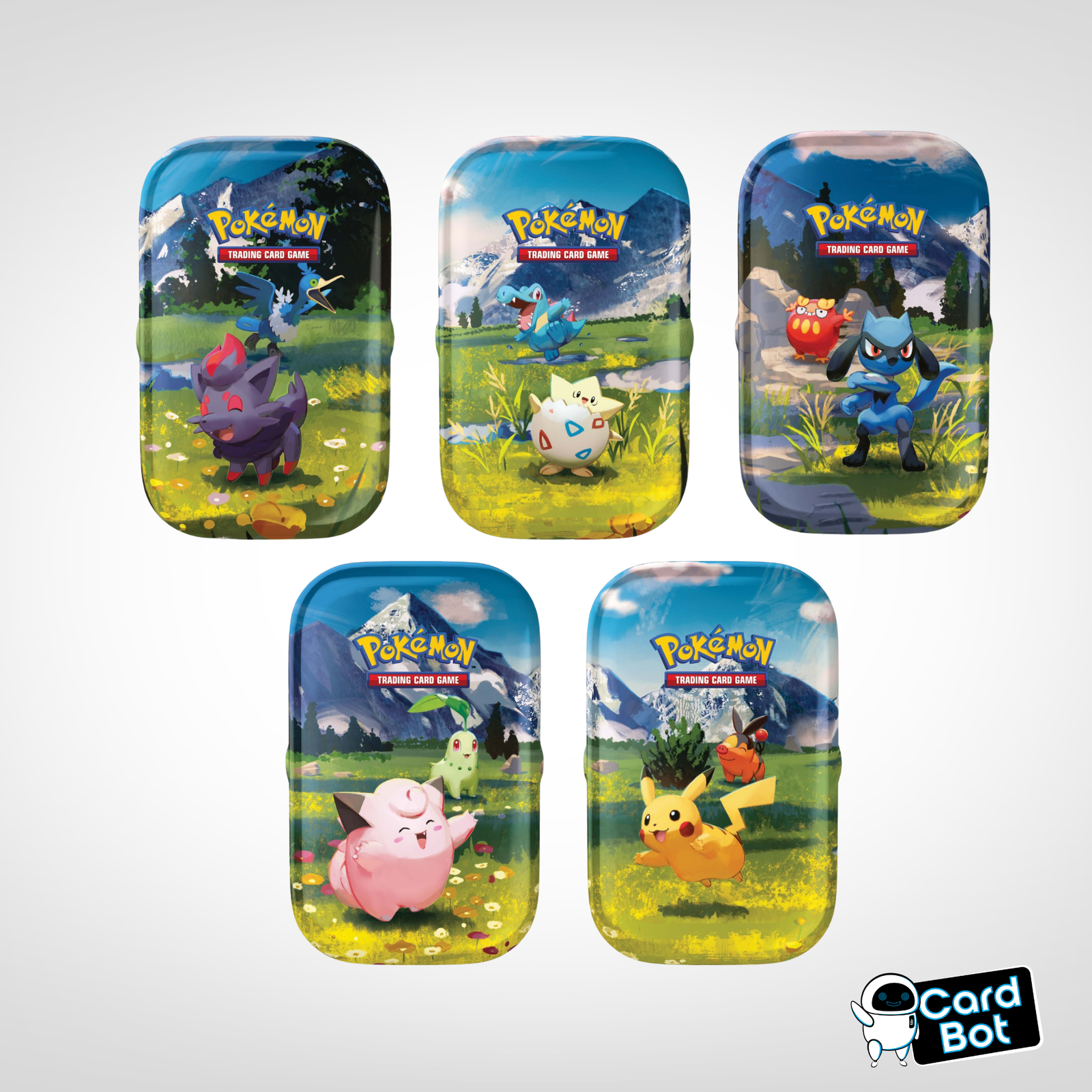 Pokémon TCG Mega Evolution - Ascended Heroes Mini Tin (Set of 5), sealed product, front of box