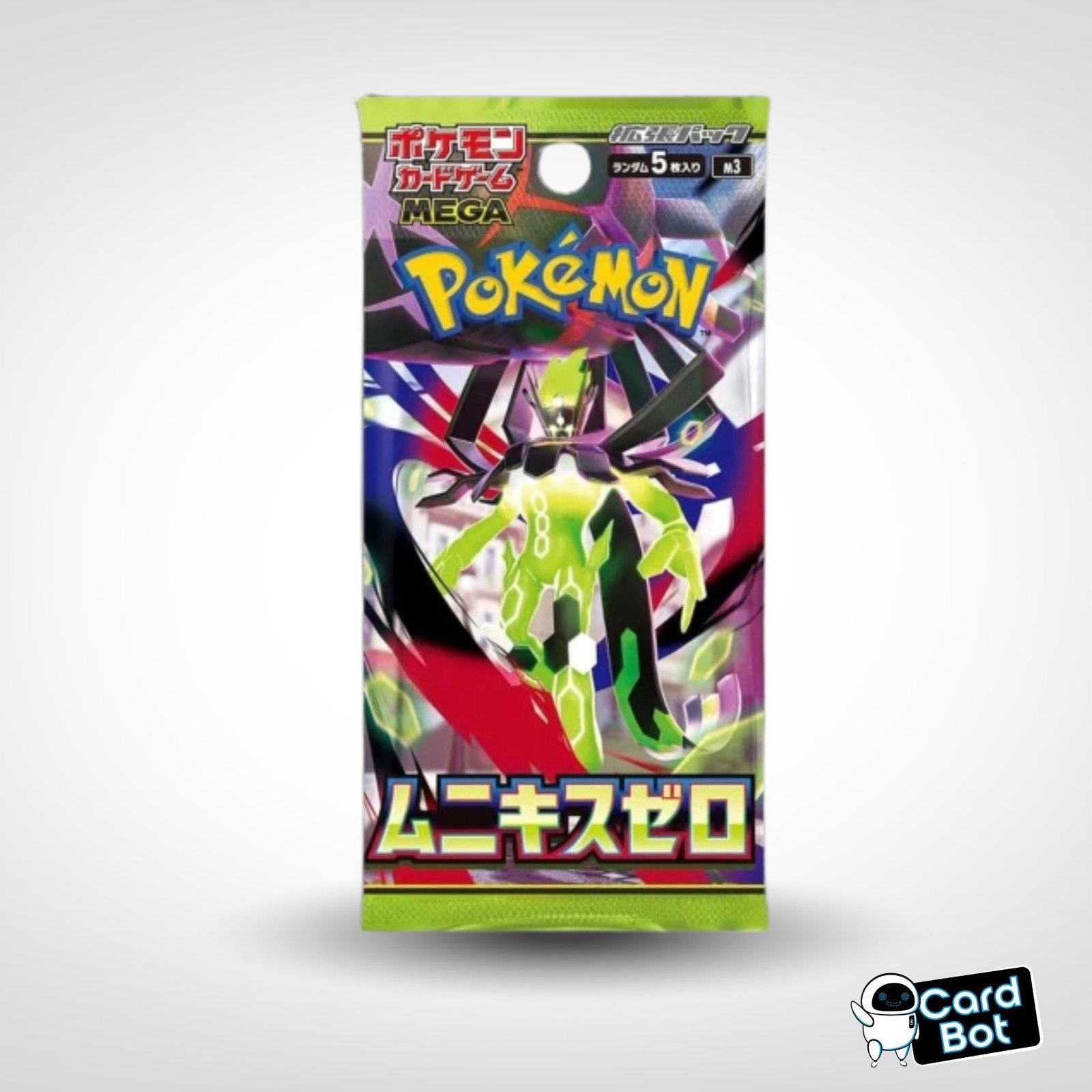 Japanese Pokémon TCG Mega Nullifying Zero M3 Booster Pack (Japanese), sealed booster pack, front of box