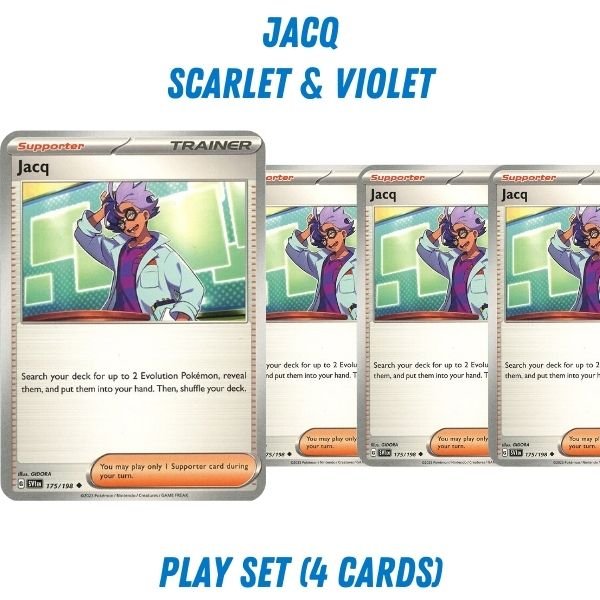 Pokémon card: Jacq (Scarlet & Violet) from Pokémon TCG Trainer Playset, front of card