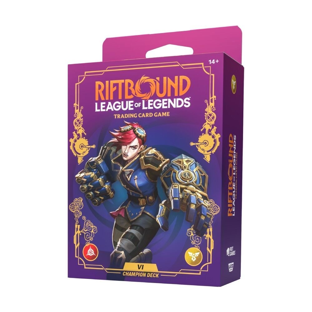 Riftbound: League of Legends TCG Champion Deck Unleashed: Vi, sealed product, product photo