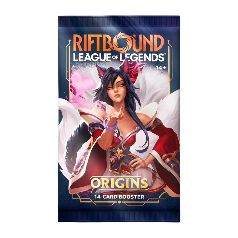 Riftbound: League of Legends TCG Origins Booster Pack, sealed pack, product photo