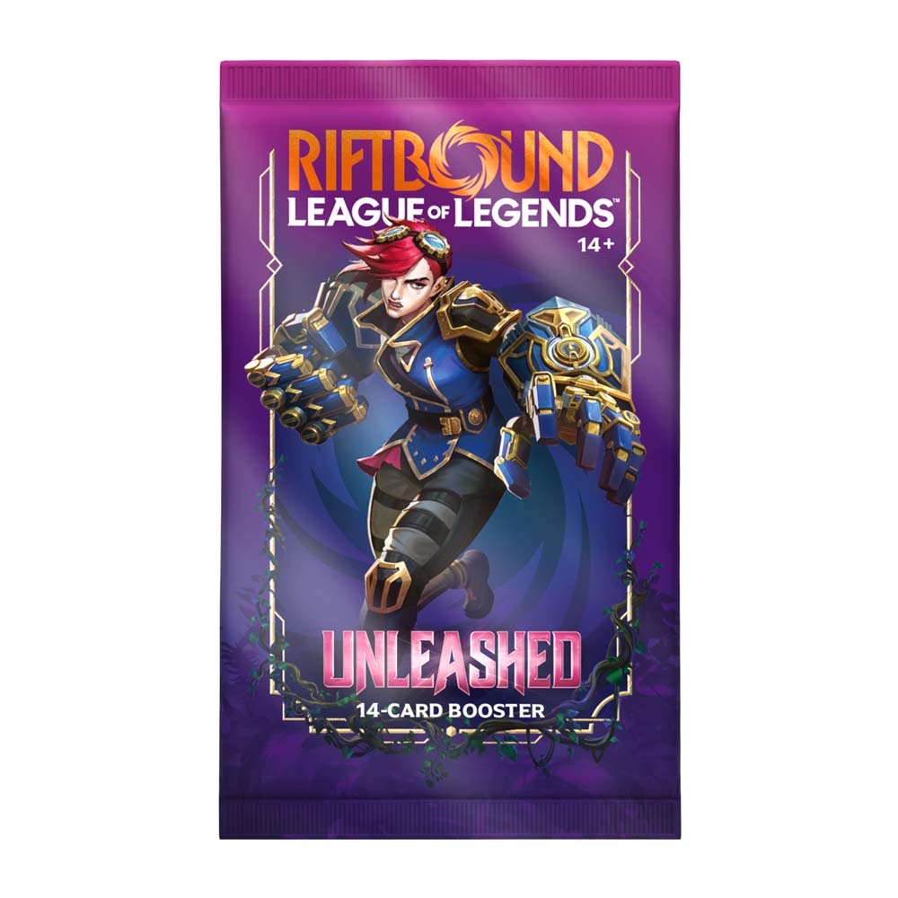 Riftbound: League of Legends TCG Unleashed Booster Pack, sealed pack, product photo