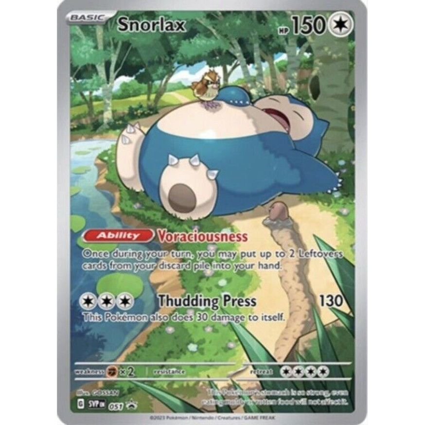 Pokémon card: Snorlax SVP051 from 151 Promo (Promo), Colorless type, front of card