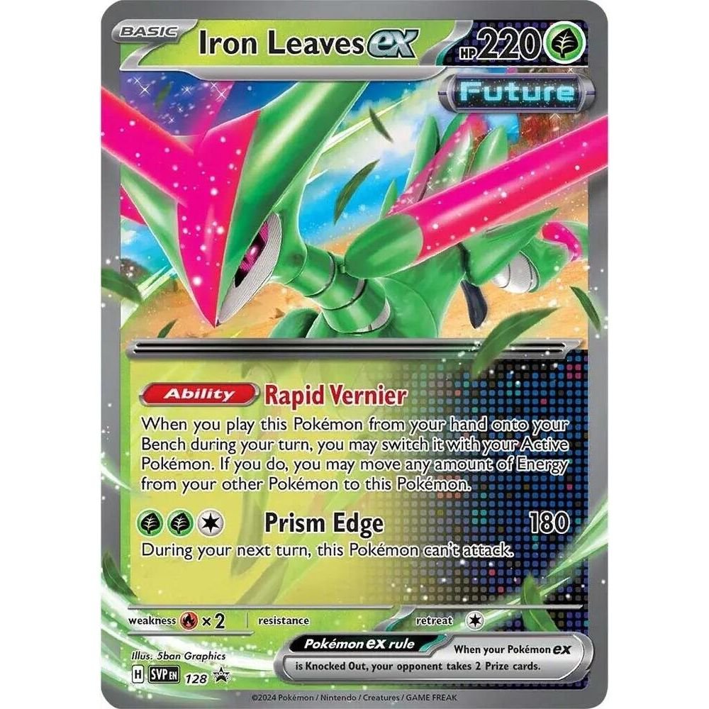 Pokémon card: Iron Leaves ex SVP128 from Promo (Promo), front of card