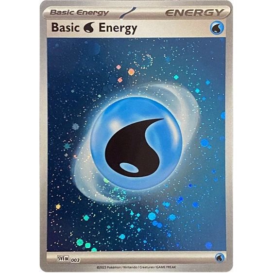 Pokémon card: Basic Water Energy (Cosmos Holo) SVE003 from 151 (SV2a) (Common), front of card