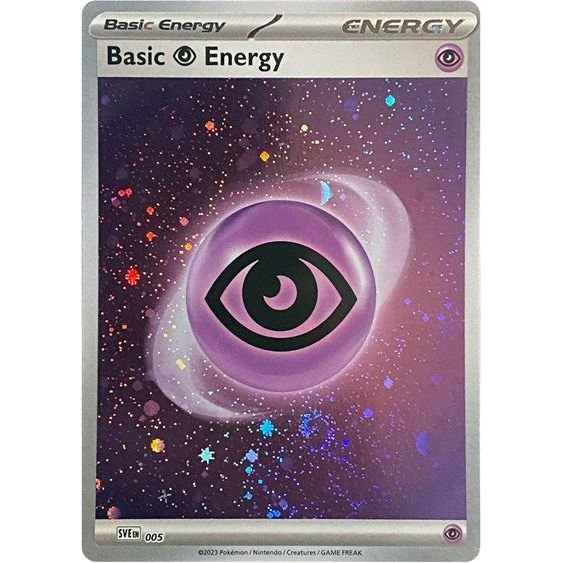 Pokémon card: Basic Psychic Energy (Cosmos Holo) SVE005 from 151 (SV2a) (Common), front of card